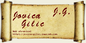 Jovica Gilić vizit kartica